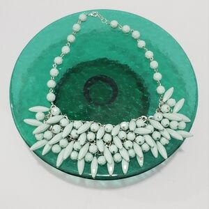 Light Turquoise and Silver Vintage AvonY2K Statement Necklace